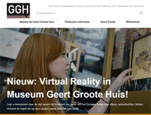 Tablet Screenshot of geertgrootehuis.nl